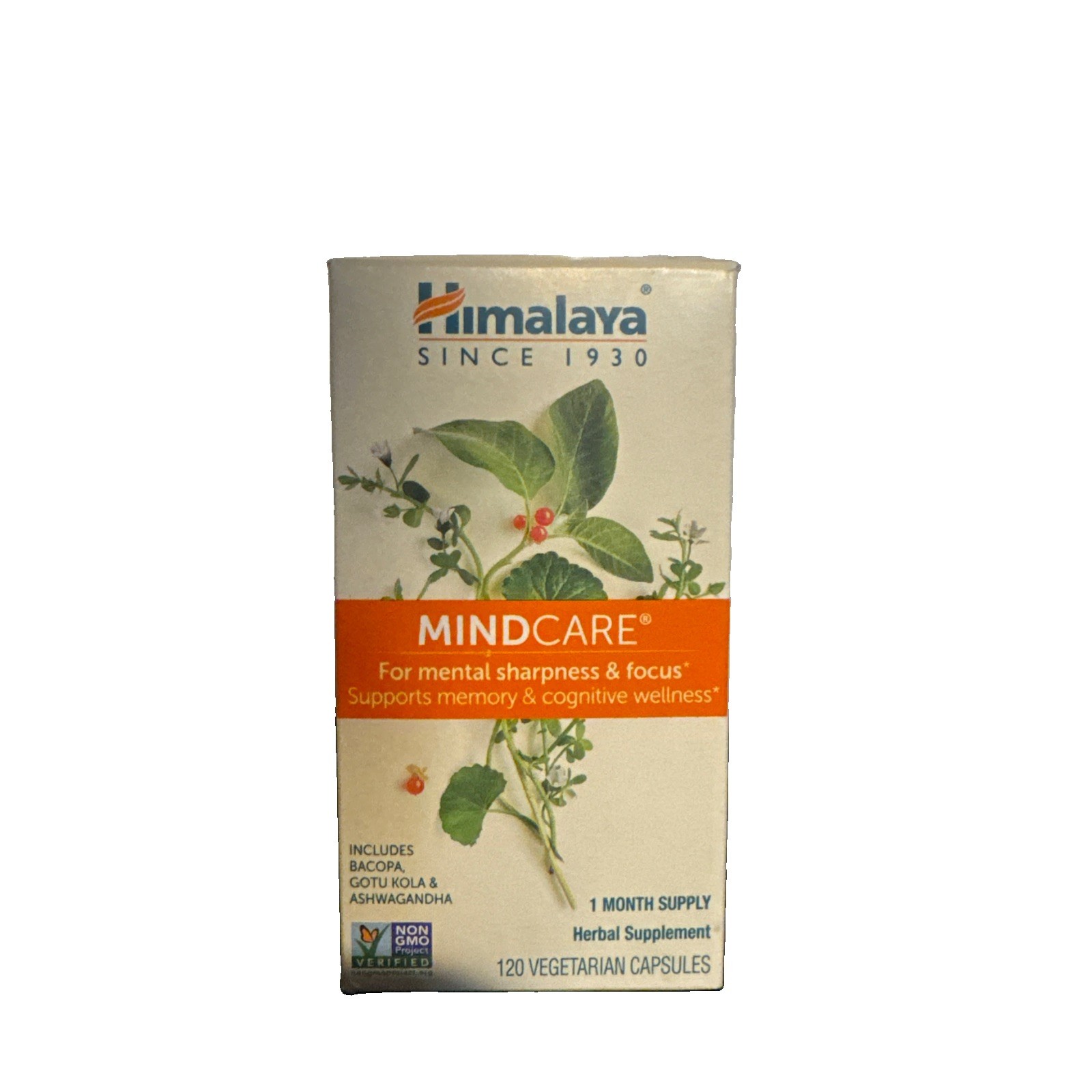 Himalaya Mindcare,Nootropic Brain Supplement,1170 Mg,120 Capsules,1 Month Supply