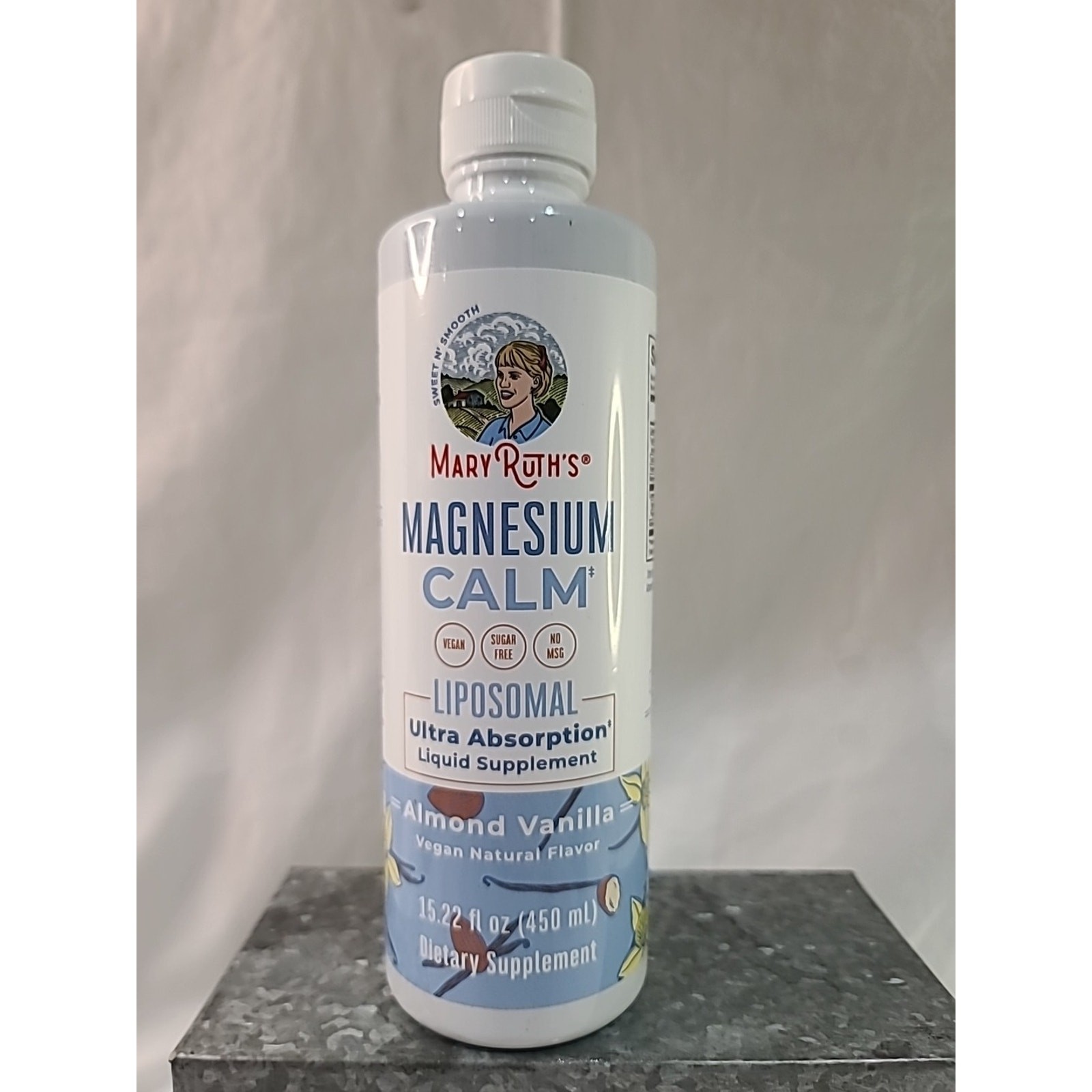 Mary Ruth’s Magnesium Calm Liposomal Almond Vanilla, 15.22 fl oz Exp. 12/27