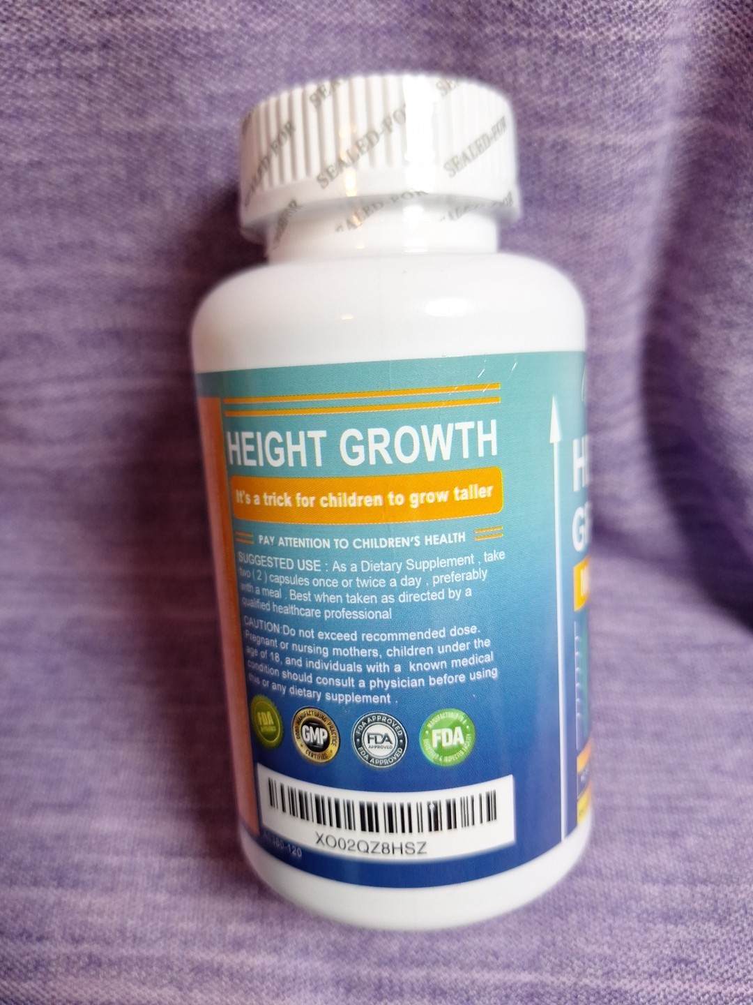 Pslalae Height and Growth Maximizer 120 gel Caps Vitamin D Calcium Zinc