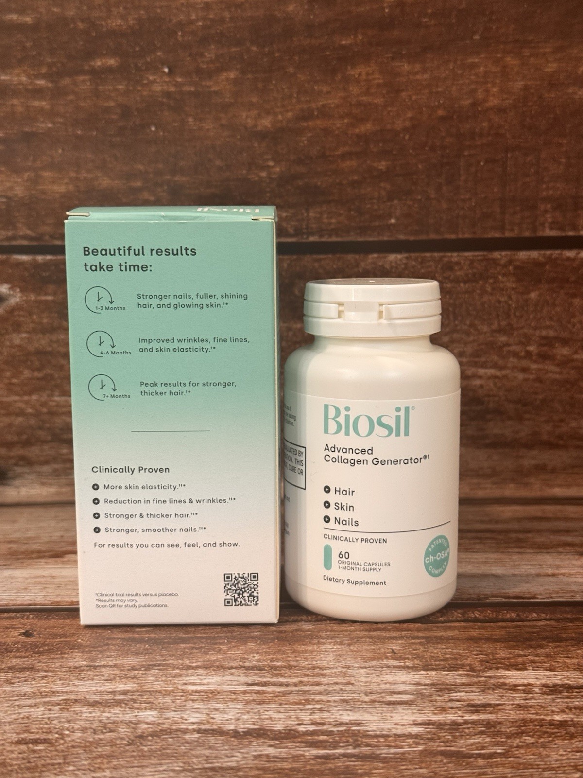 BIOSIL ADVANCED COLLAGEN GENERATOR HAIR SKIN NAIL 60 CAPSULES Exp 02/2028