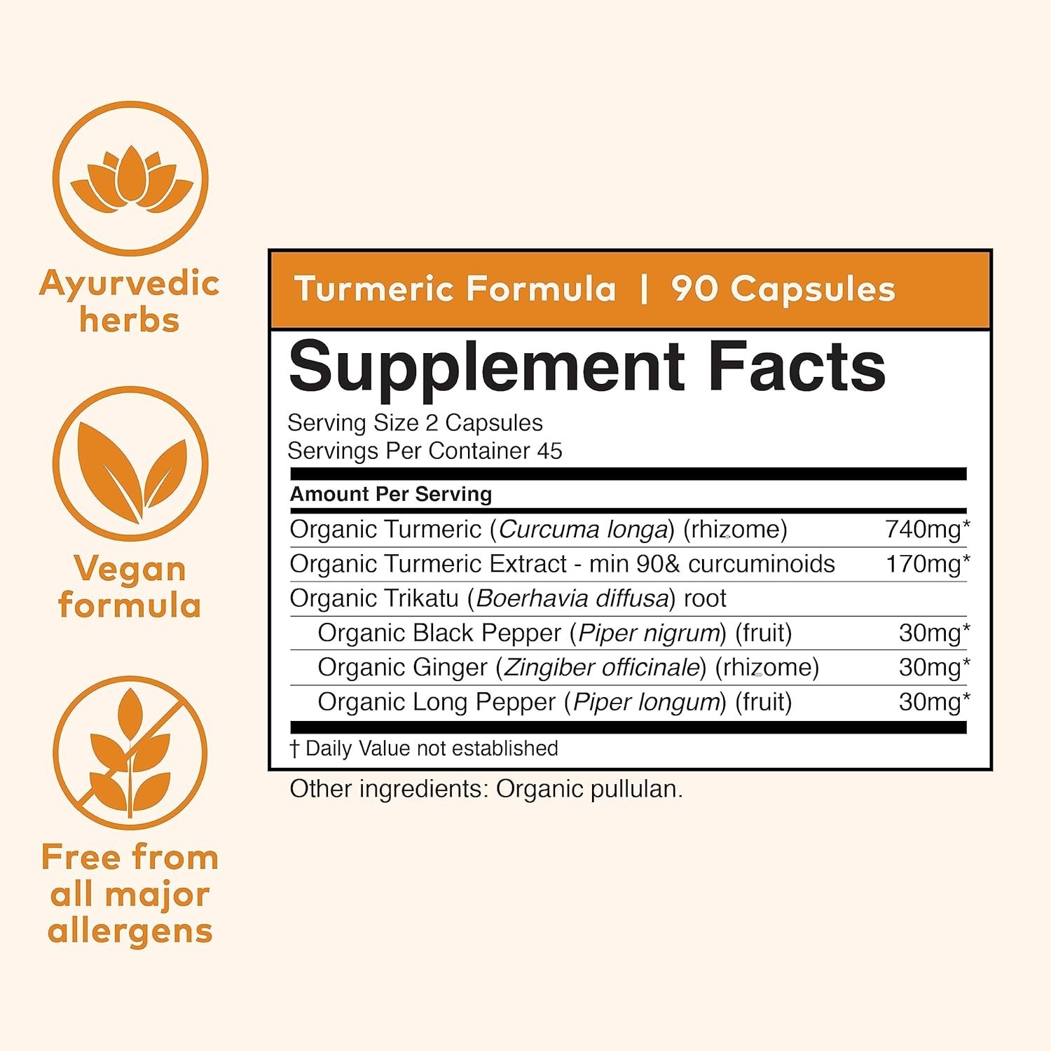 Organic India Turmeric Curcumin Herbal Supplement 90 Capsules *EXP 08/2027*