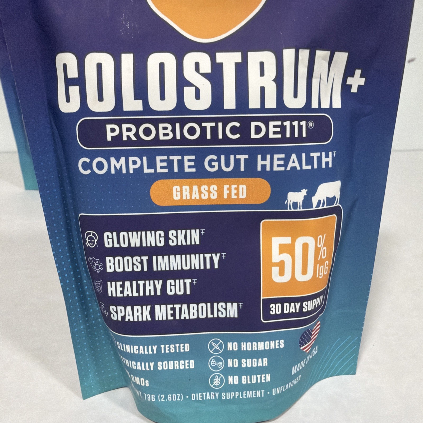 2 pack Moogi Health Colostrum + Probiotic DE111 Complete Gut Health, exp 1/27