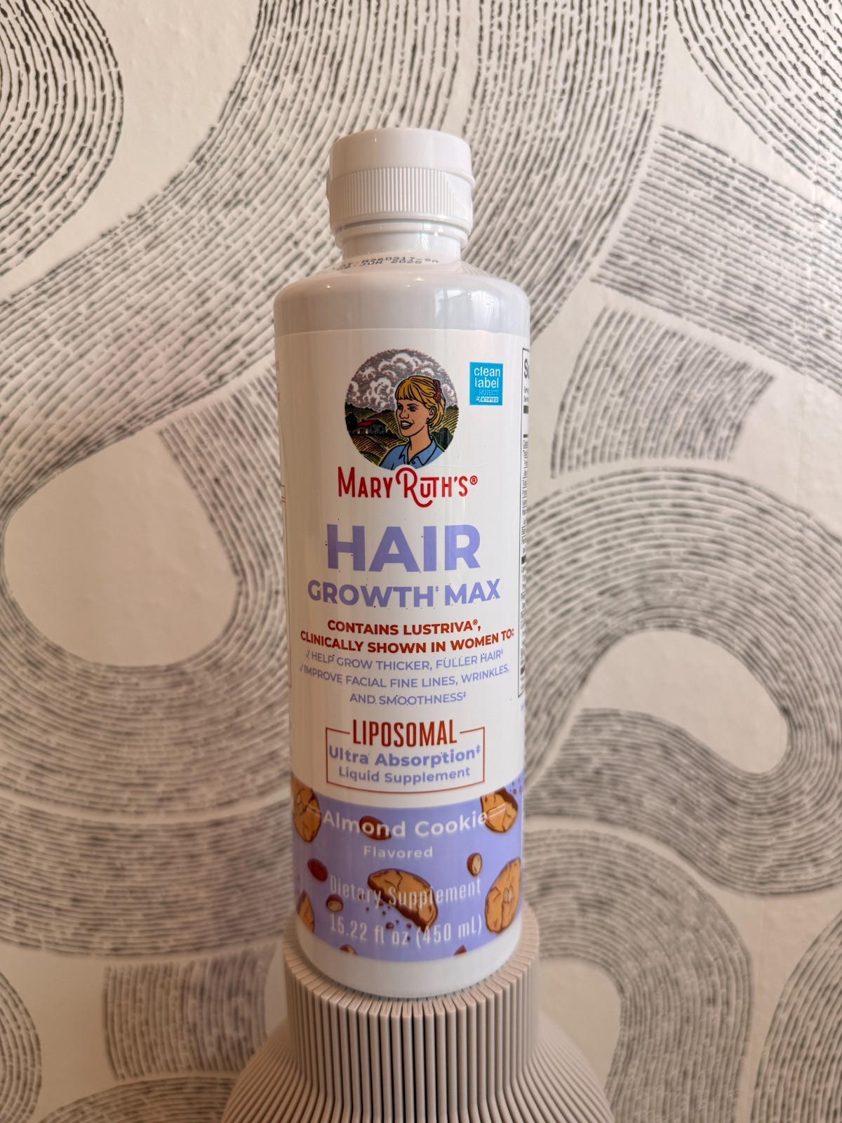 MARYRUTH’S HAIR GROWTH MAX LIQUID DIETARY SUPPLEMENT 15.22 OZ – NEW
