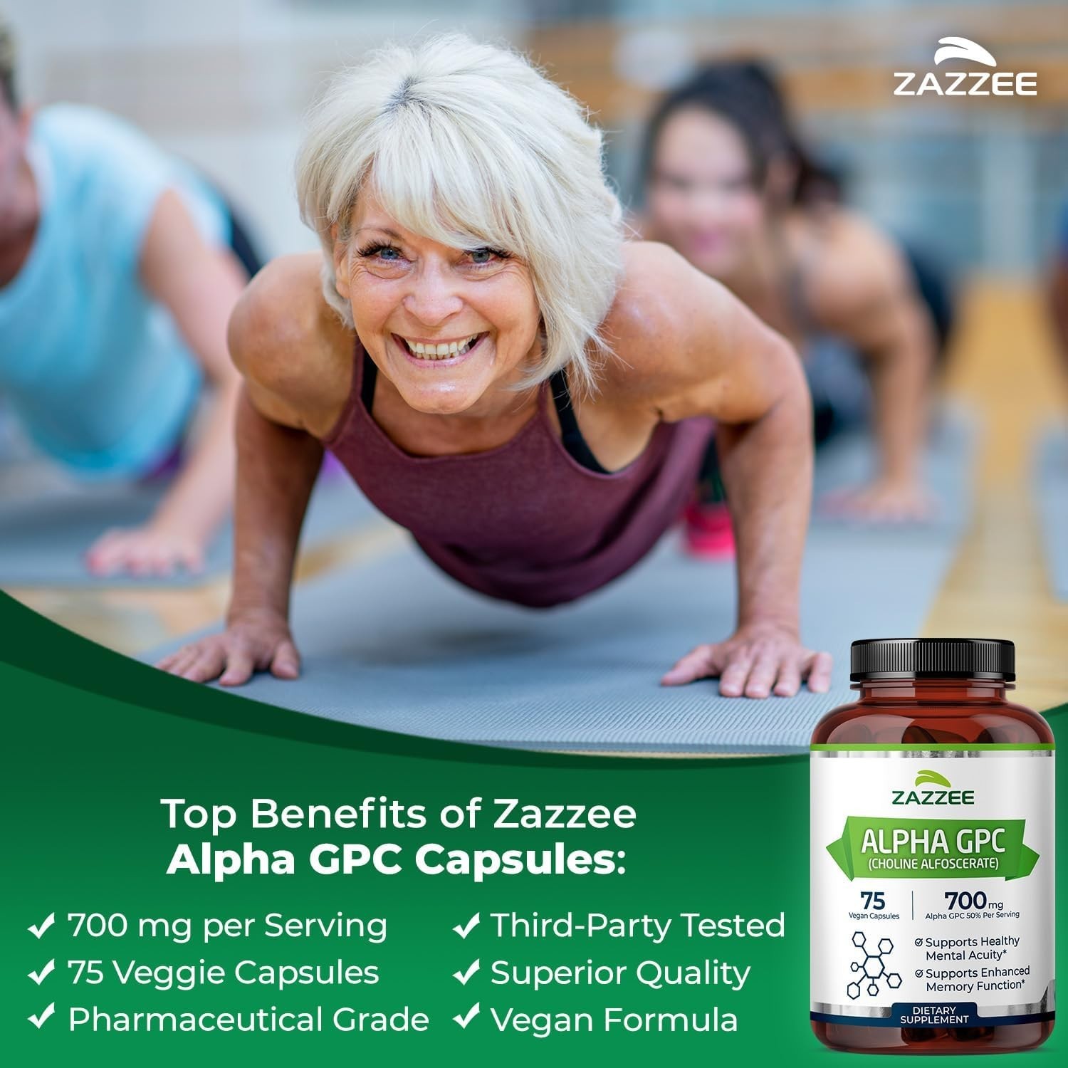 All-Natural Alpha GPC 700 mg Capsules – Cognitive Support for Any Age