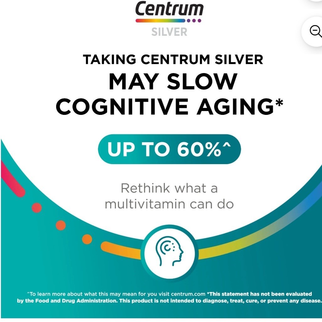 Centrum Silver Men 50+ Complete Multivitamin Multimineral 100 Tablets