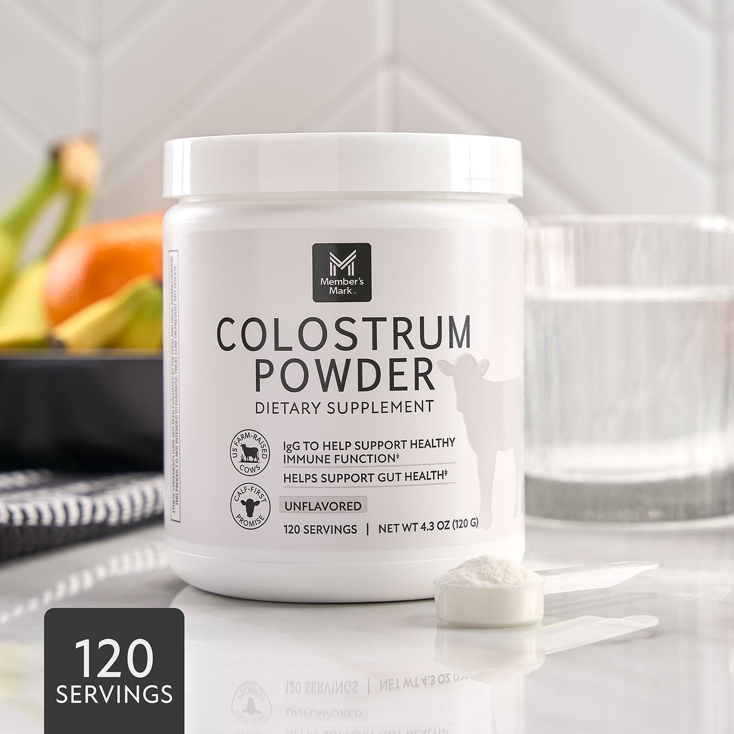 Member’s Mark Colostrum Powder, Unflavored, 120 g.