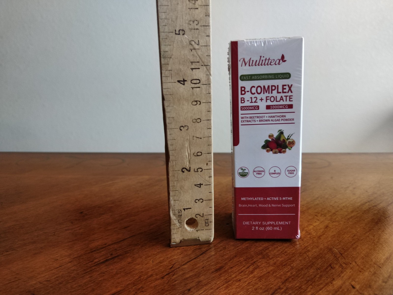 Mulittea Methylated B Complex Liquid Drops 5000 mcg B12 + 1000 mcg Folate 30days