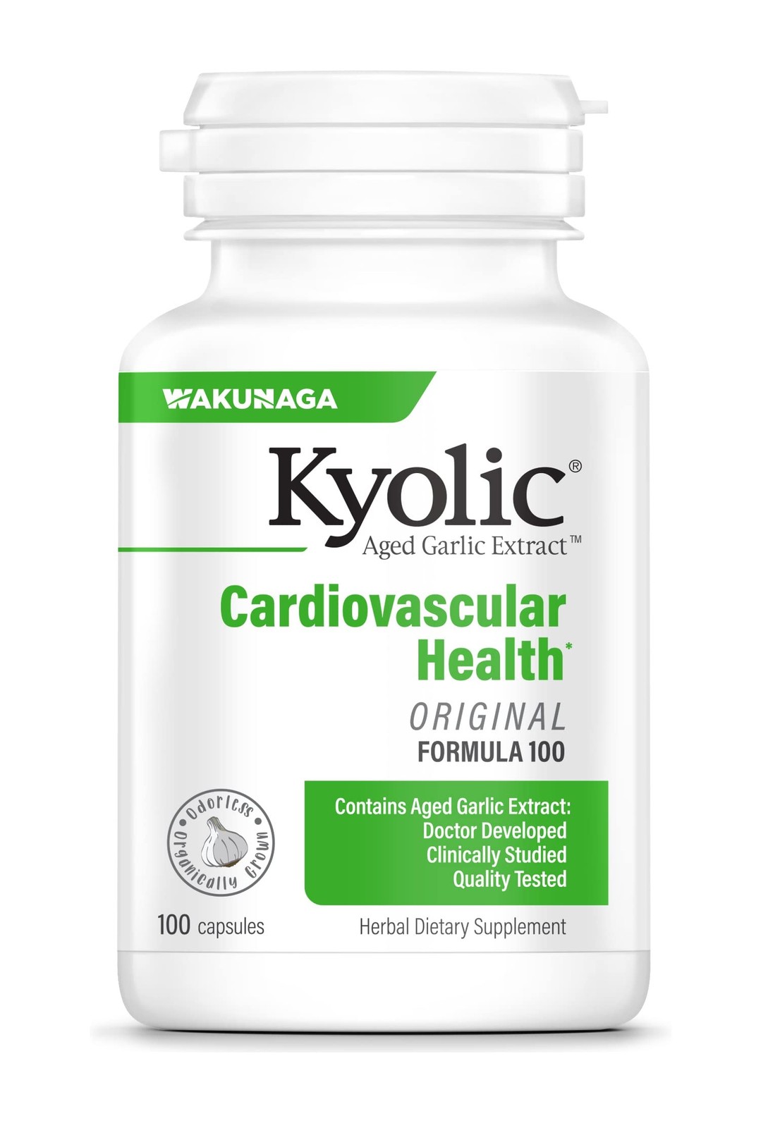 Kyolic Aged Garlic Extract 100 Capsules Cardiovascular Support And Wellness