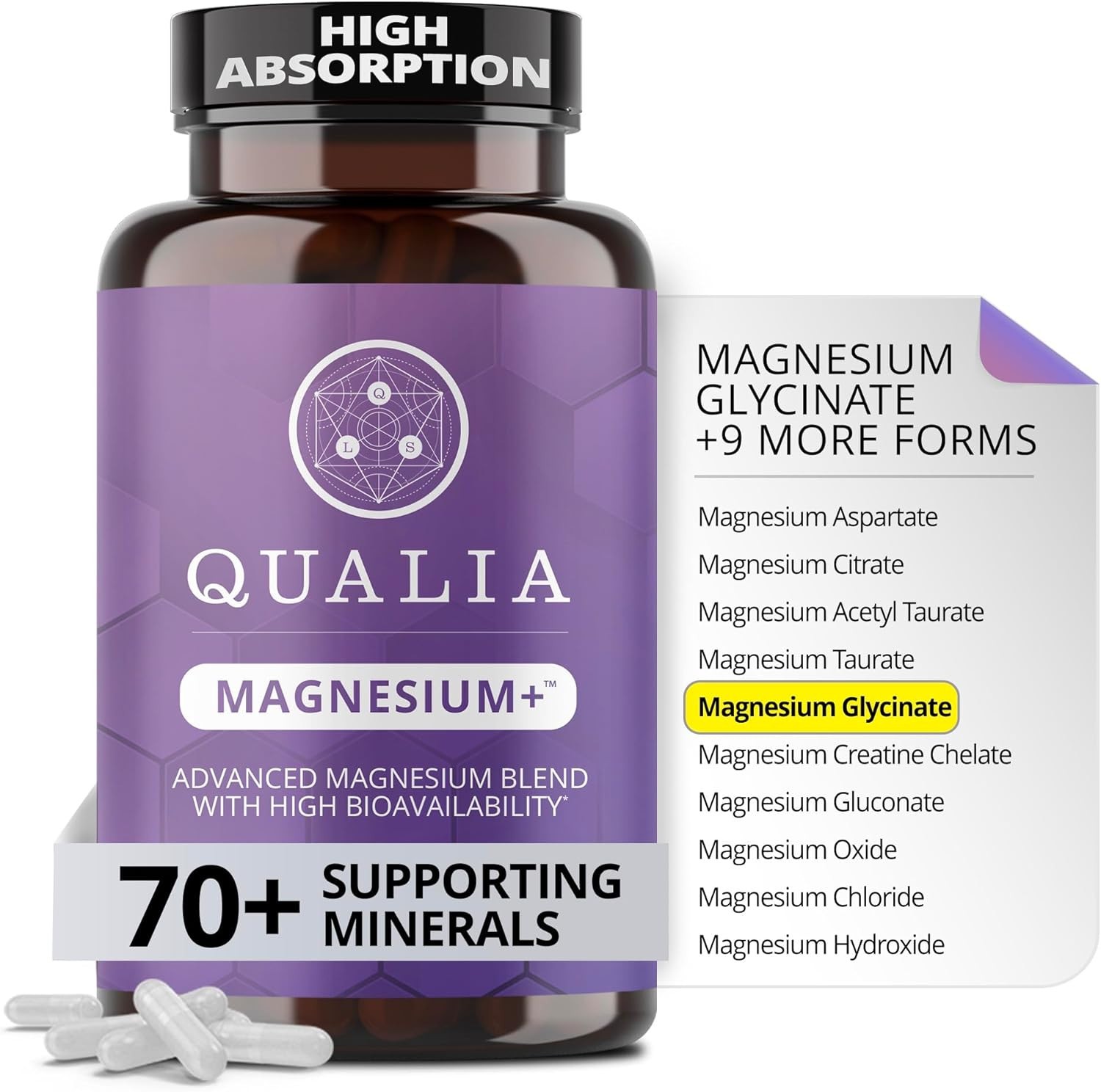 QUALIA MAGNESIUM+ 56 CAPSULES 01/2028 BRAND NEW