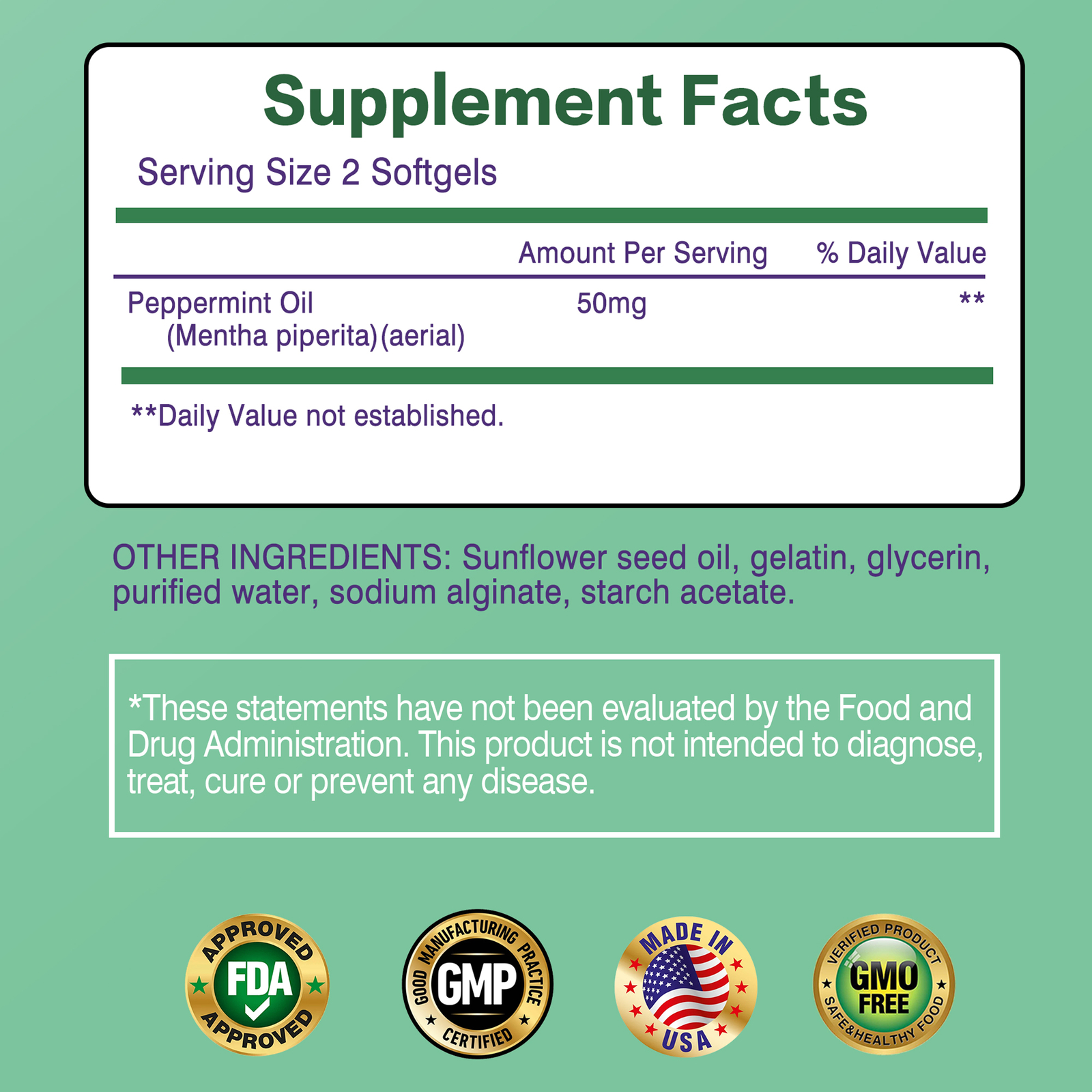 Peppermint- Digestion, Bloating, Stomach & Bowel Relief, Digestive Health
