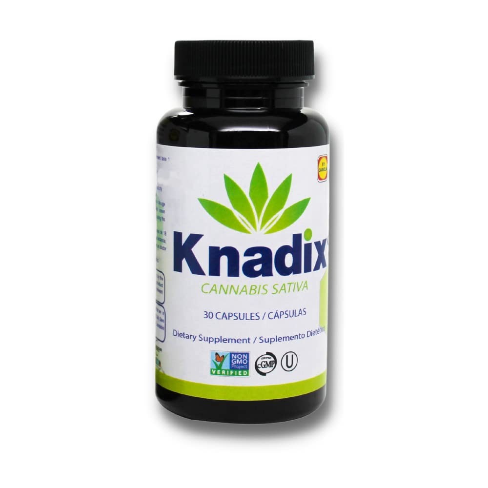 Knadix Hemp Oil Supplement – Support for Bones, Muscles 30 Count (Pack of 2)