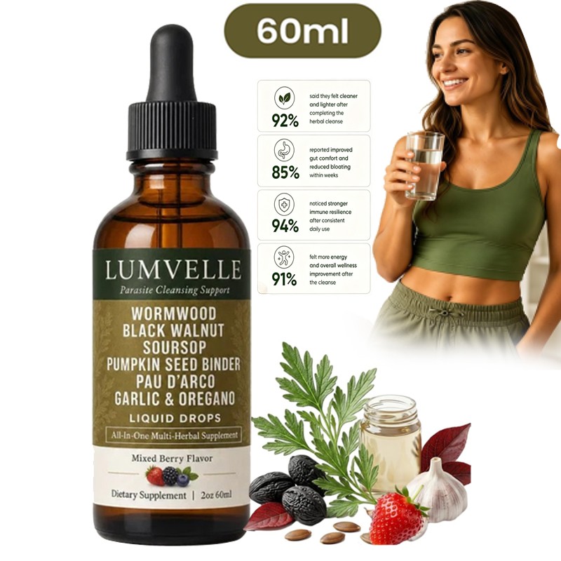 LUMVELLE Wild Harvested Wormwood Herbal Liquid Botanical Supplement Drops 60ml