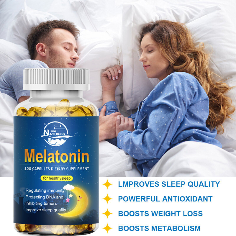 10mg Sleep Support Capsules Improve Sleep Quality Relieve Stress Sleep 4× 120Pcs