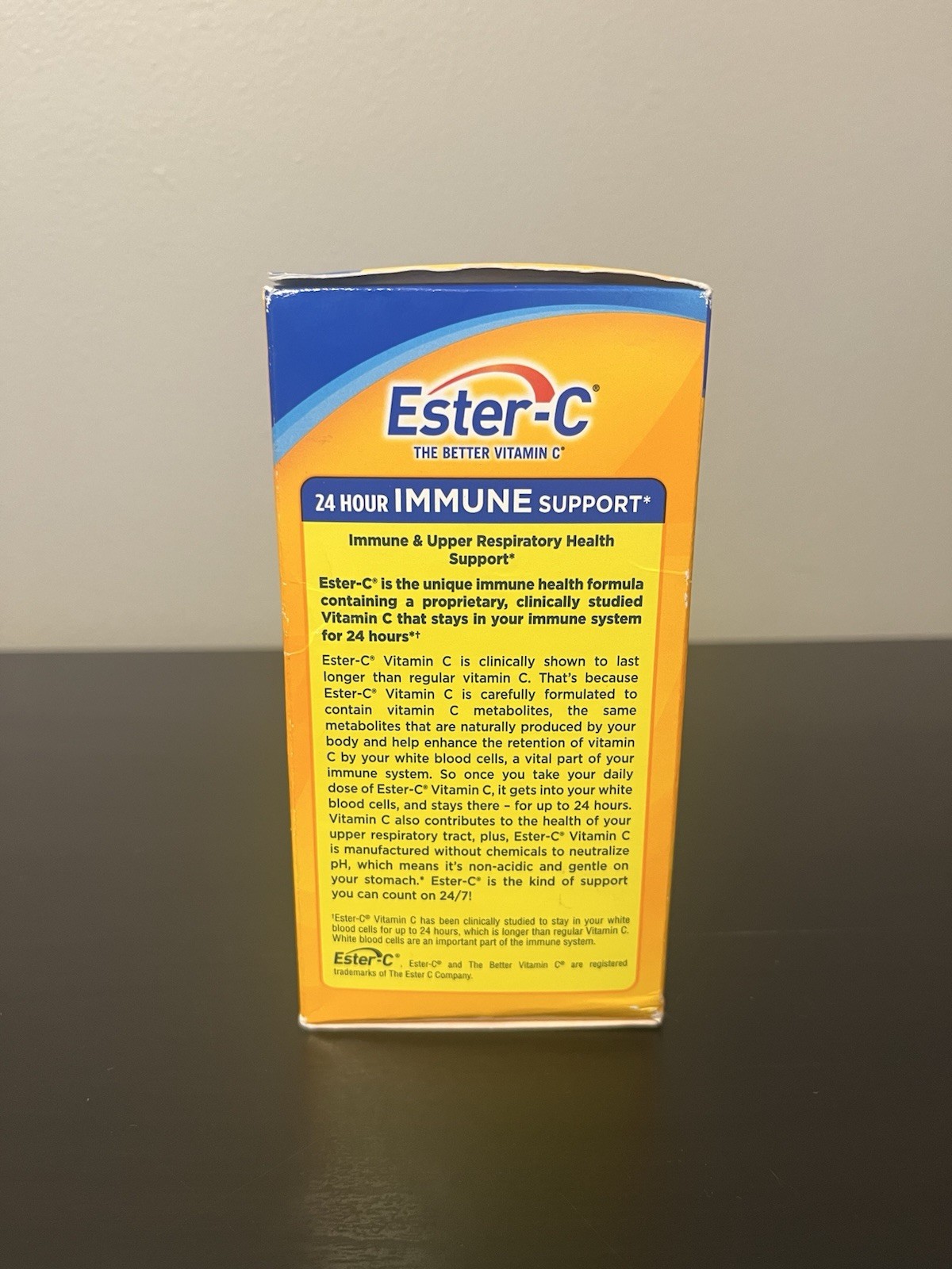 Ester-C Vitamin C 1000 mg Coated Tablets, Immune System Booster Supplement 120ct