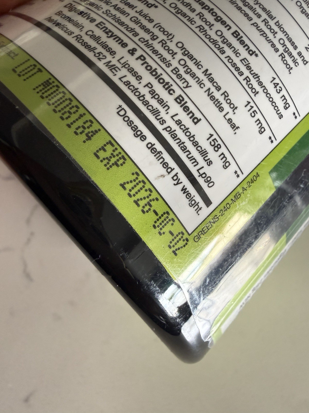 Naturelo Raw Greens Superfood Powder – 8.5oz/240g – Unsweetened – Exp 10/2026