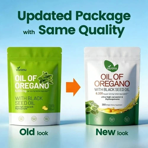 3PCS Powerful Synergy Oregano Oil & Black Seed Oil – Immune Boosting Capsules