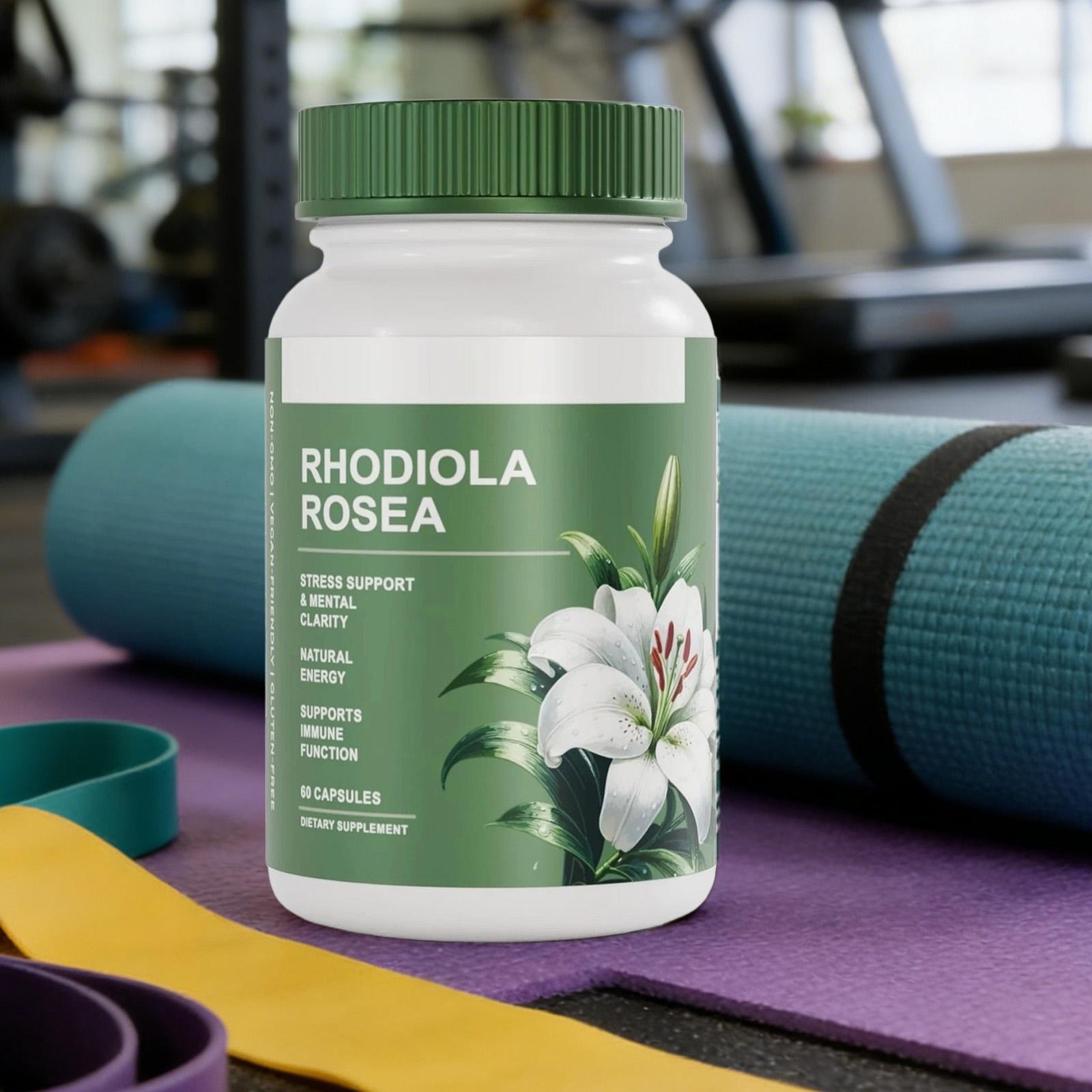 Rhodiola Salvora Rosea Supplement – Golden Root Adaptogen Capsules 60pcs
