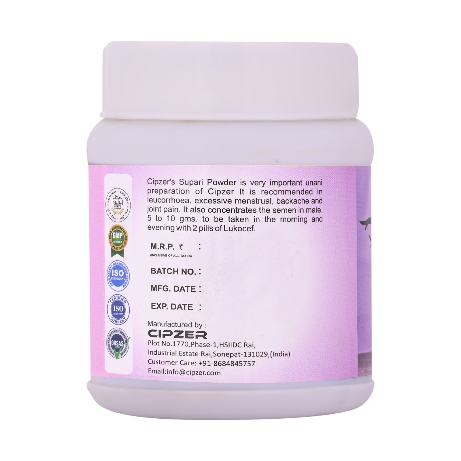 Cipzer Supari Powder 150 gm | Relief From Period Pain, Back Pain & Discomfort