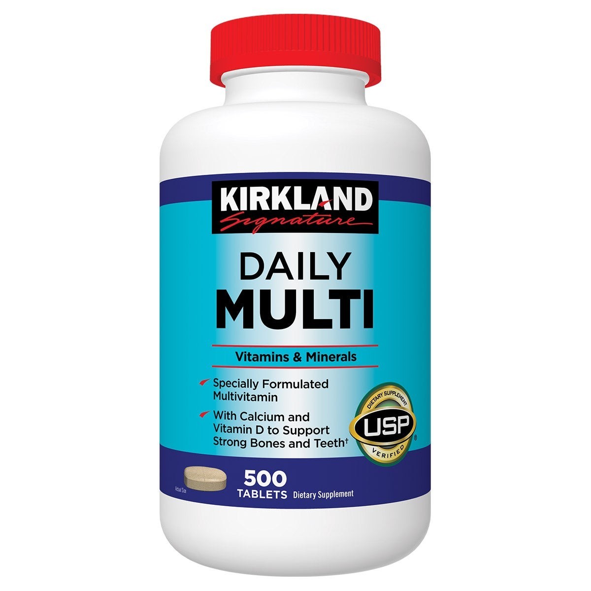 Kirkland Signature Daily Multivitamin & Minerals 500 Tablets