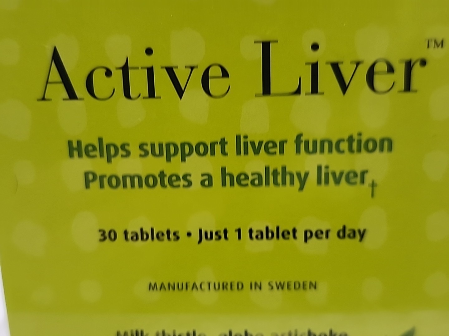 New Nordic Active Liver 30 tabs Exp 02-2026