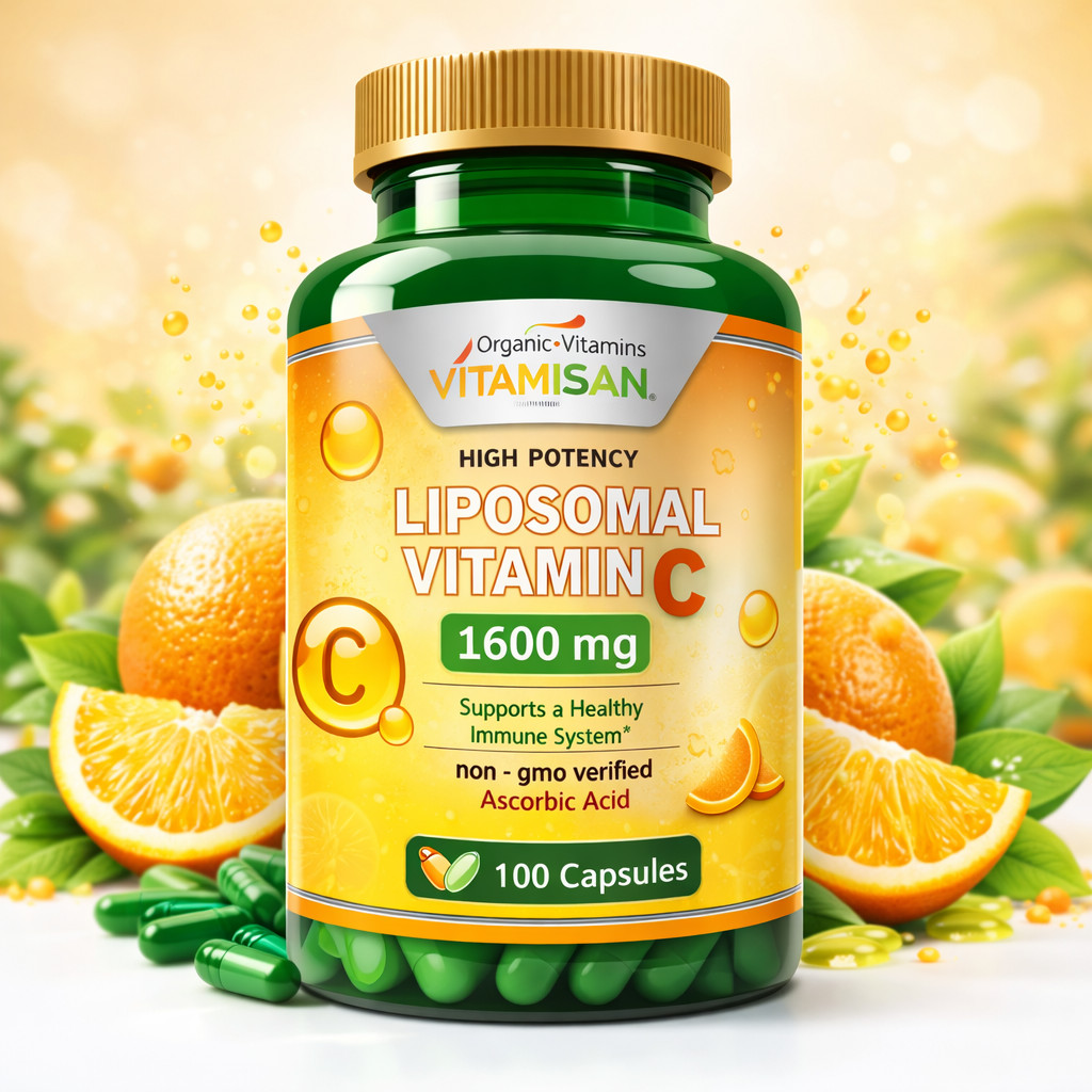 Liposomal Vitamin C 1600mg -200 Capsules – High Absorption Supplements