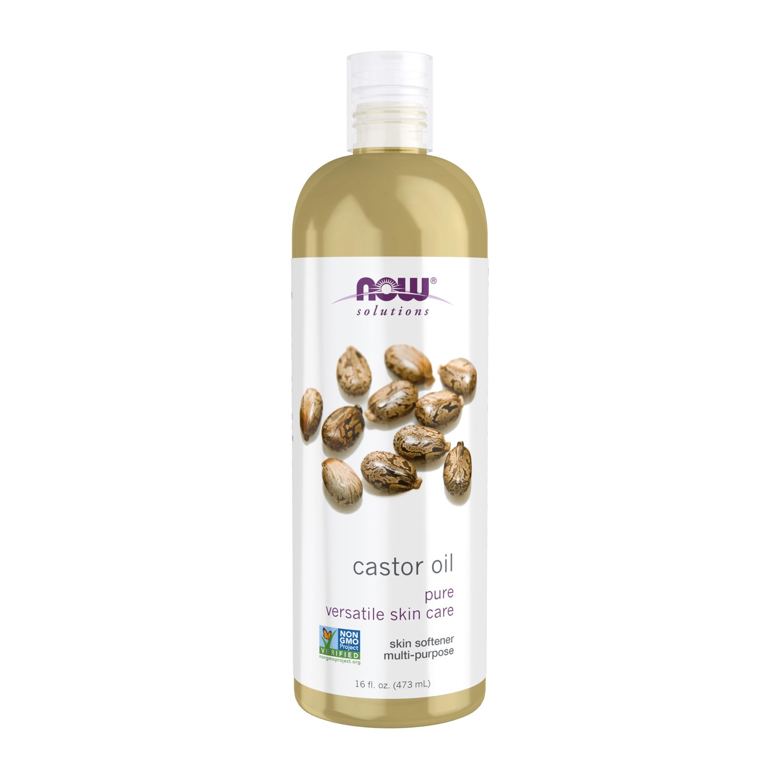 Now Solutions Pure Castor Oil Skin Moisturizer 16 Fl Oz Multi Purpose Emollient