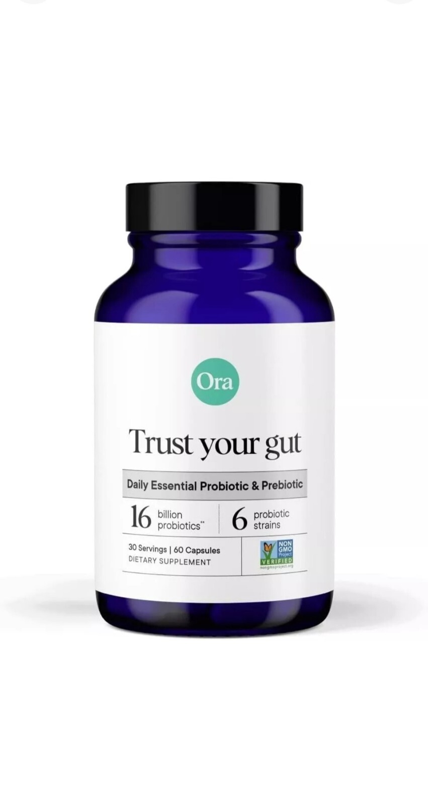 Ora Organic Probiotics and Prebiotics for Digestive Wellness – 16 Billion E:9/25