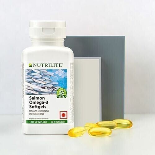 Amway Nutrilite Salmon Omega 3 – For Healthy Heart (60 Softgels)