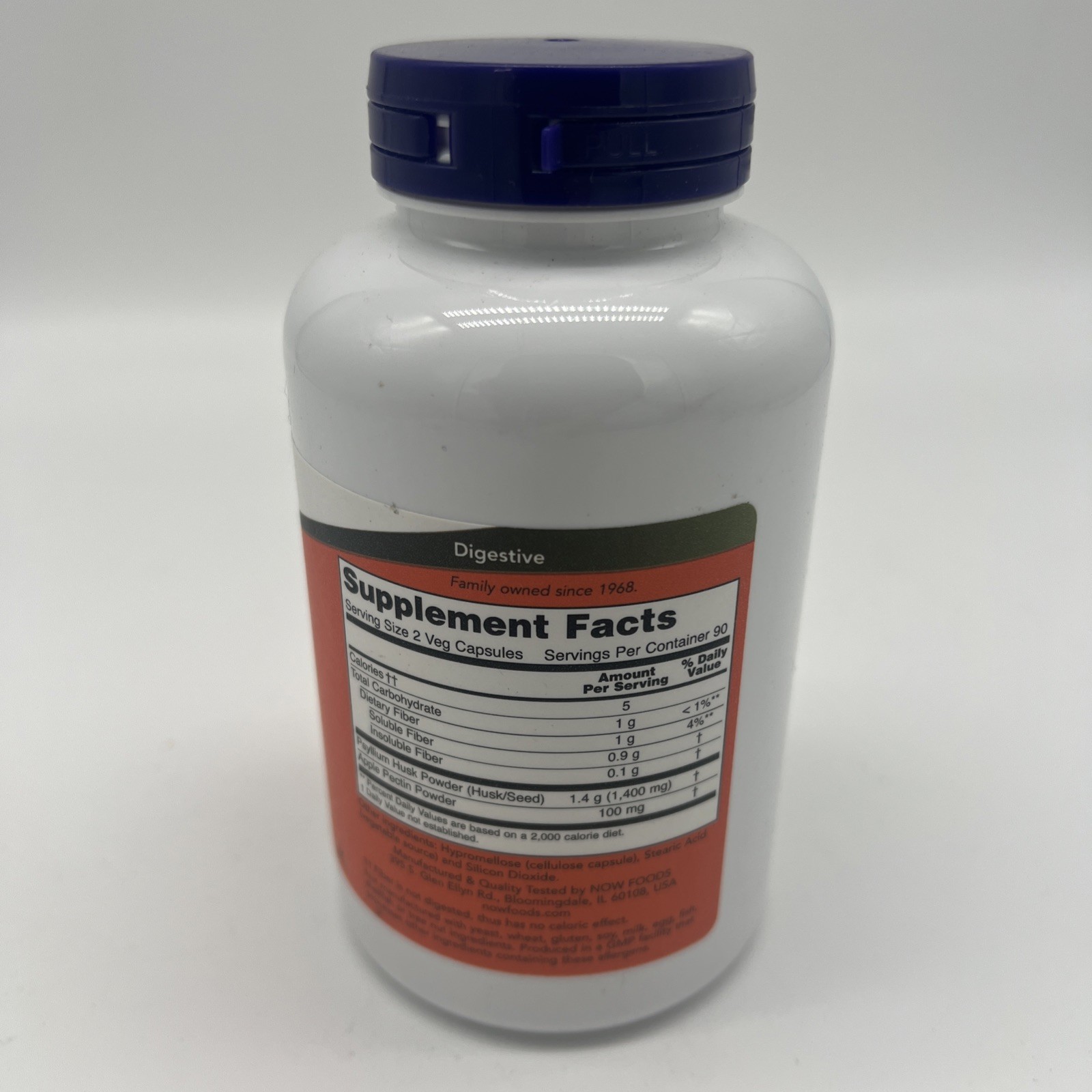 NOW FOODS Psyllium Husk 700 mg 180 Veg Capsules Ex Date 11/2025 Price Reflects