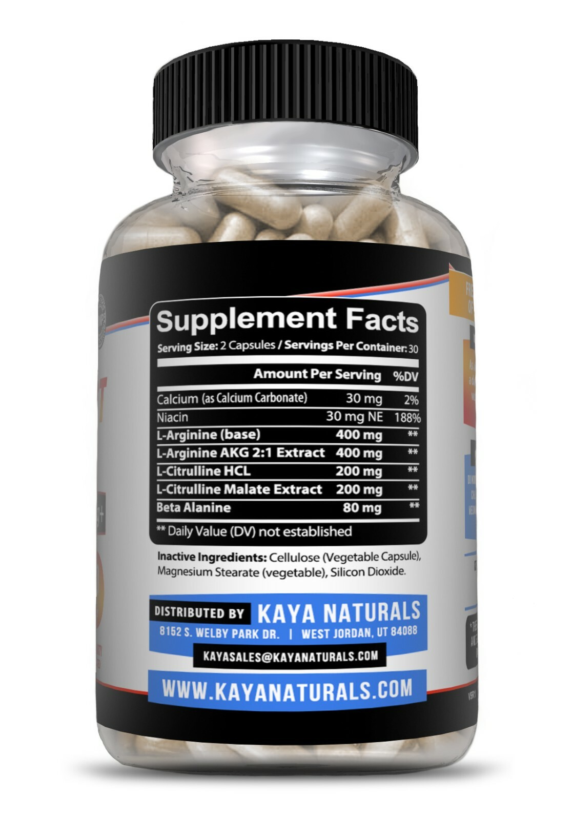 (2 Pack) Nitric Blast 60ct, L-Arginine Nitric oxide, NO3, Testosterone Booster