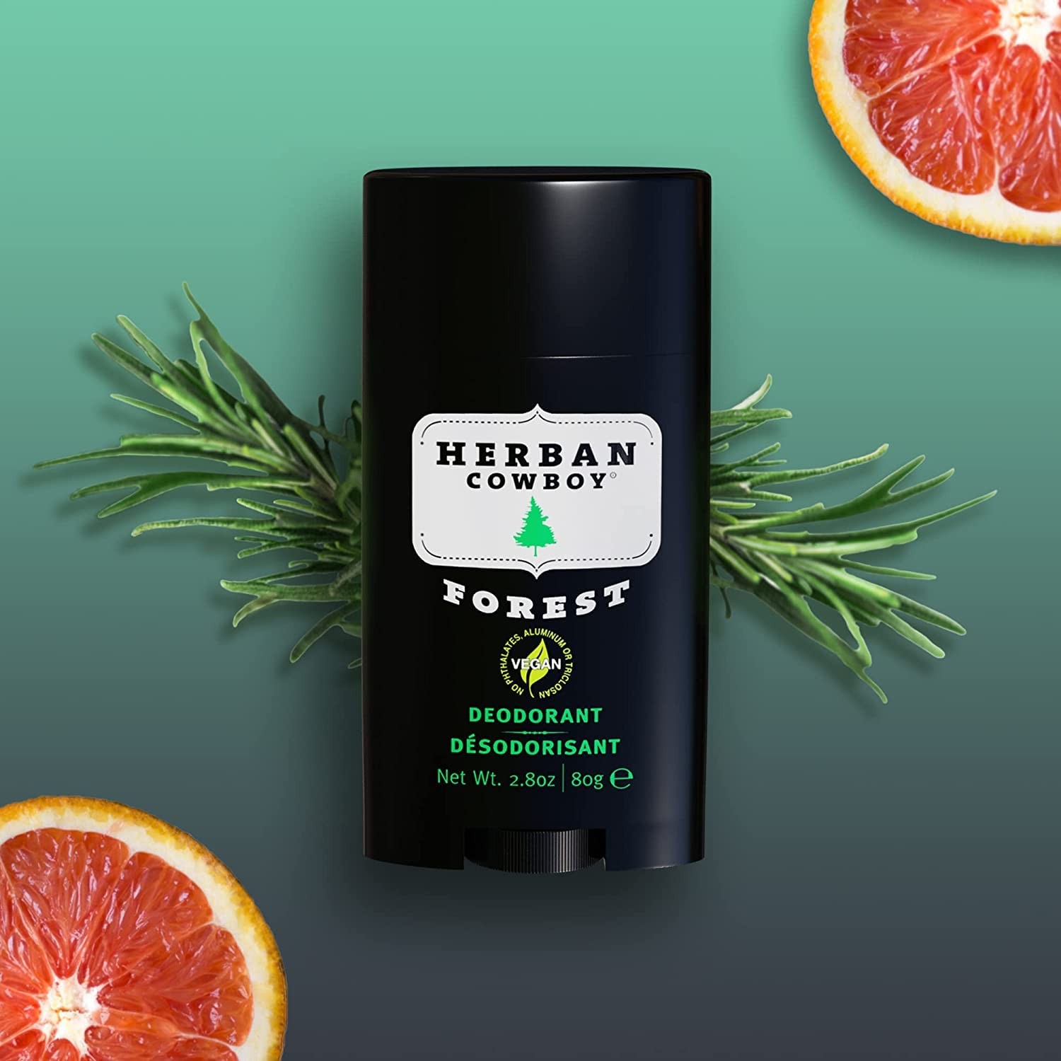 Herban Cowboy Forest Deodorant Maximum Protection 2.8 8.4 Ounce (Pack of 1)