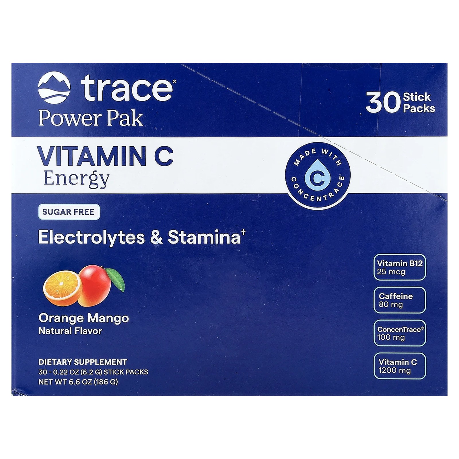Power Pak, Vitamin C Energy, Orange Mango, 30 Stick Packs, 0.22 oz (6.2 g) Each
