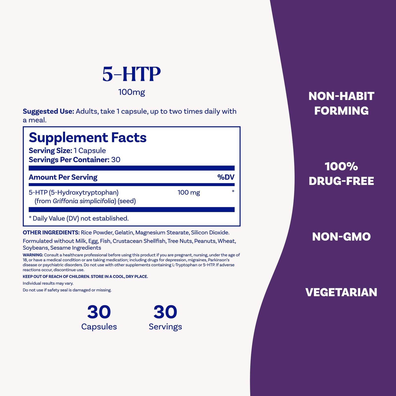 (EXP 06/2026) OLD LOOK Natrol Mood + Stress 5-HTP 100 mg Dietary Supplement