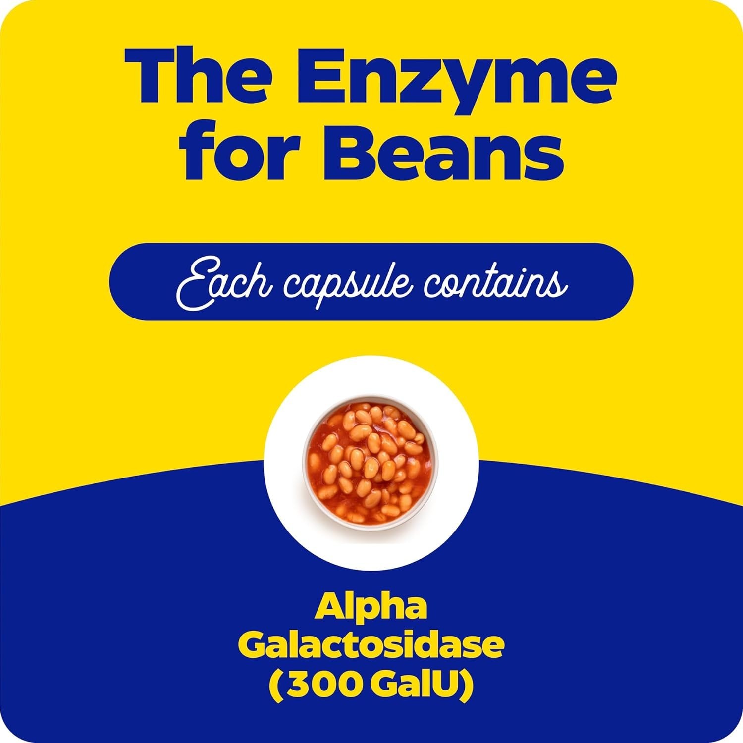 Enzymedica BeanAssist 30 Capsules Digestive Support Fast-Acting Formula