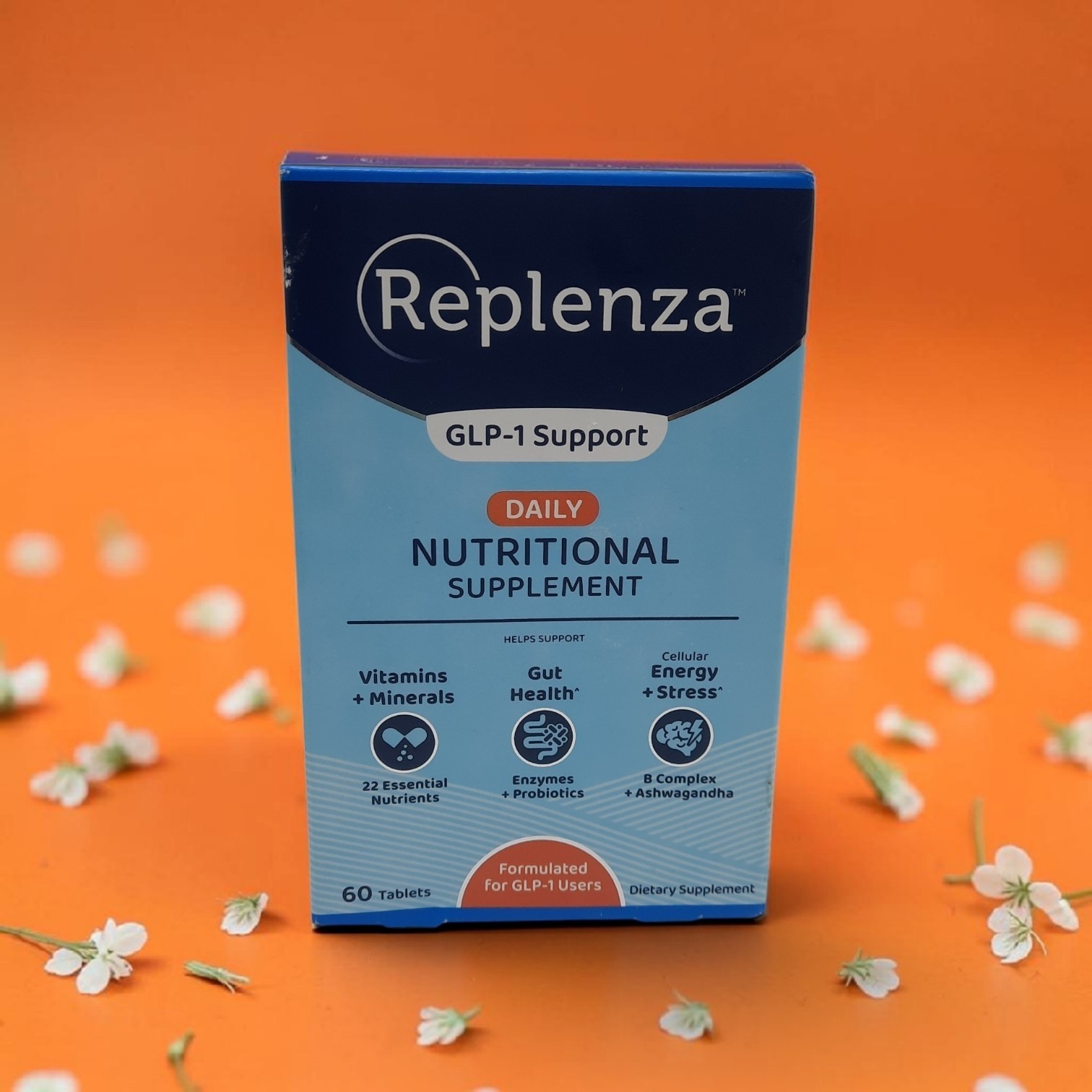 Replenza GLP-1 Support Daily Nutritional Supplement 60ct Exp. 09/26