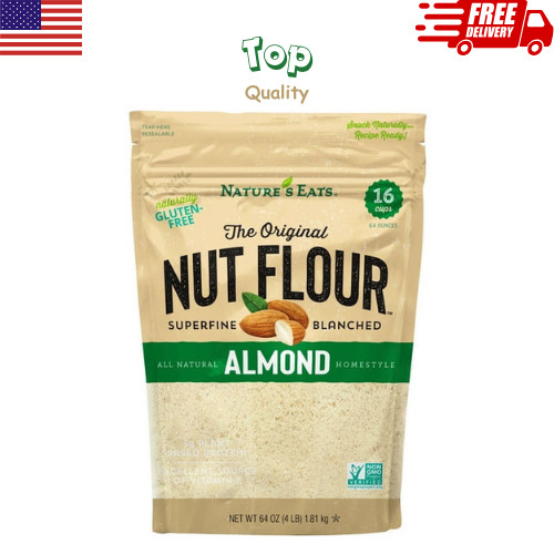 Nature’s Eats Blanched Almond Flour 4 lb Keto Paleo Gluten Free Non GMO