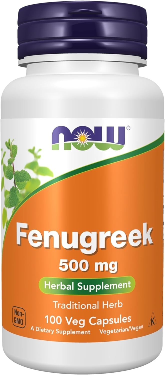 NOW Supplements, Fenugreek (Trigonella foenum-graecum) 500 mg, Herbal Supplement