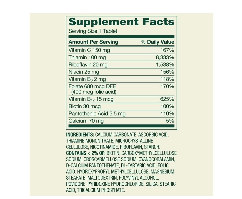 2 PACK Spring Valley Super B-Complex 250 Tablets Energy Metabolism Support