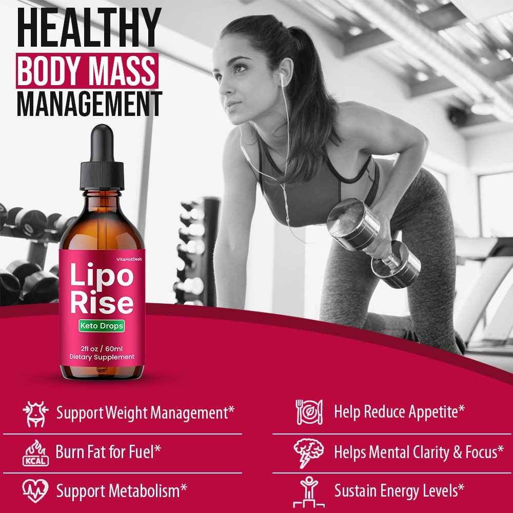 Lipo Rise Drops, Max Strength, LipoRise Liquid Supplement (10 Pack)