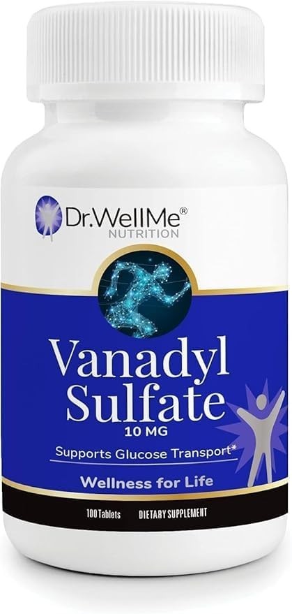 Vanadyl Sulfate 10mg 200 Tablets 2 Pack Glucose & Metabolism Support Non-GMO