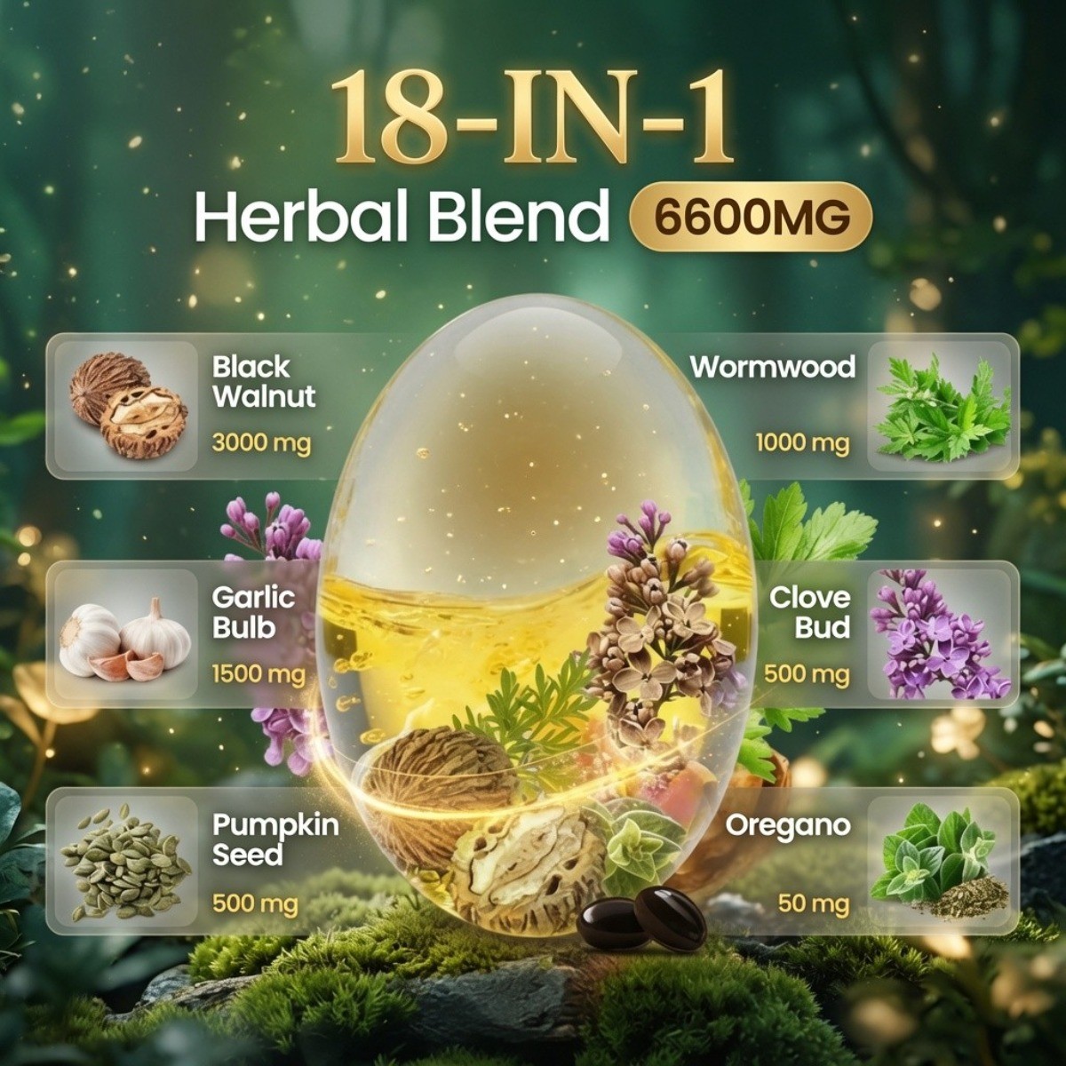 VivoNu Wormwood Black Walnut Cloves–Natural Cleanse & Metabolism, 240 Softgels