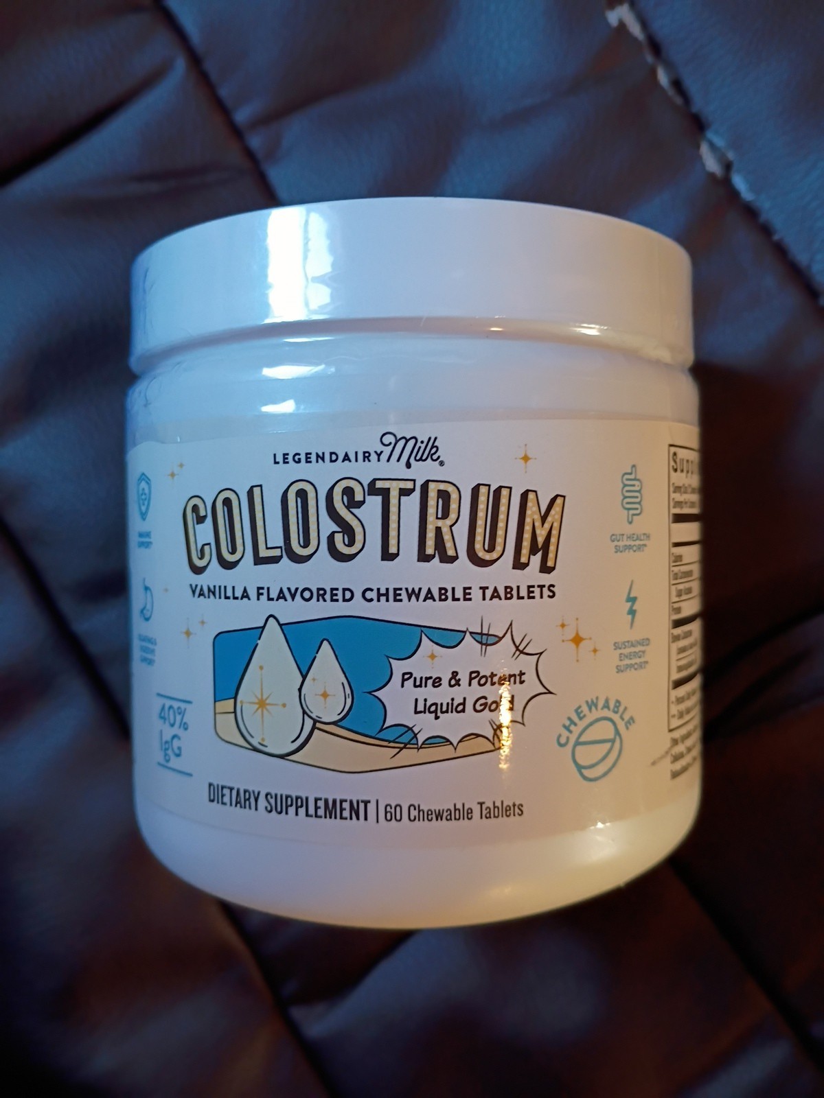 Legendairy Milk Colostrum Supplement Chewable Tablets – 60ct *EXP 02/2026*