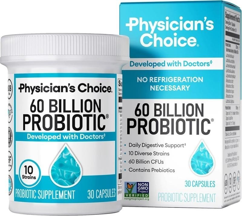 Physician’s Choice 60 Billion Probiotic 10 Strains Digestive Support 30 Caps