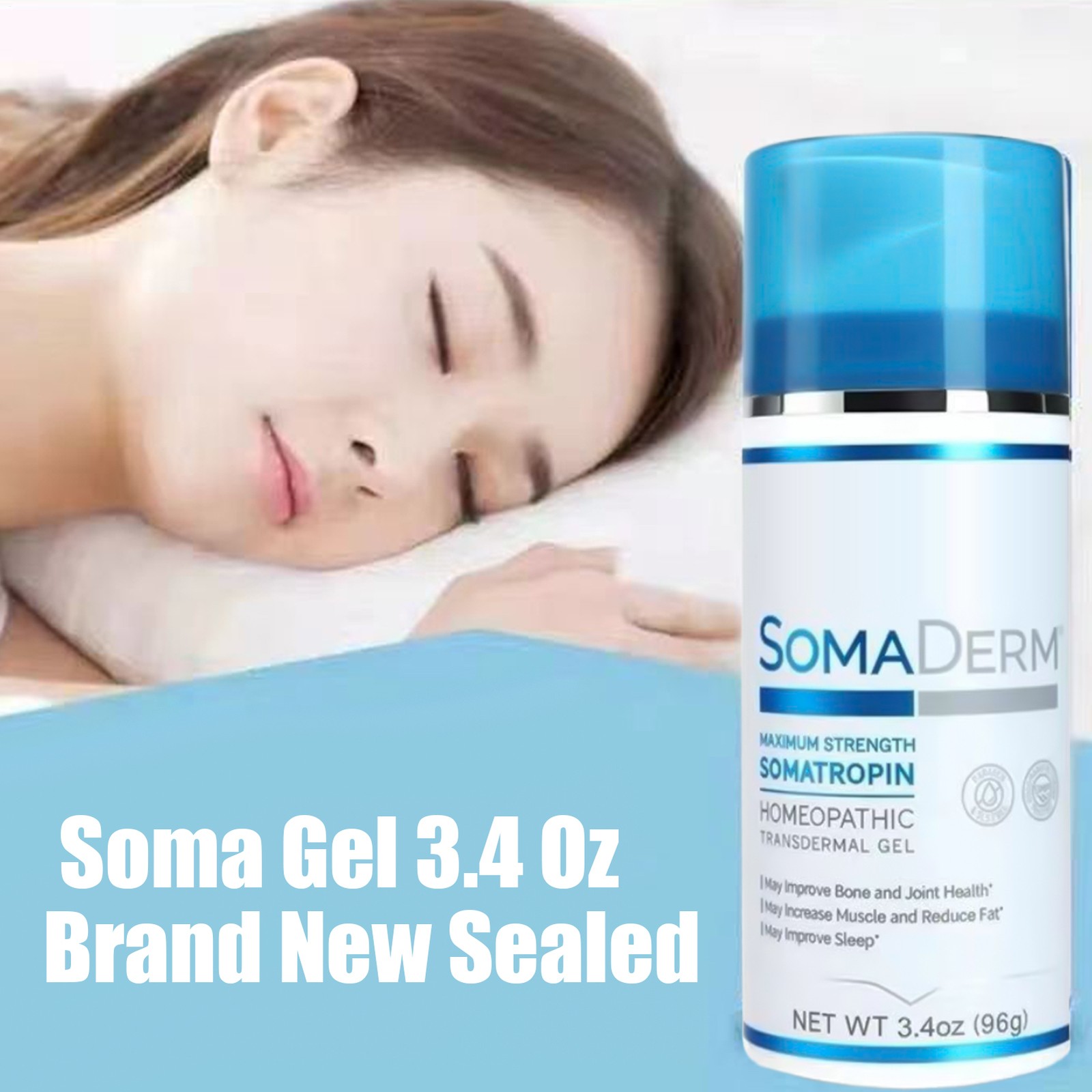 Soma Gel Cream 3.4 Ounce Sleep Cream 96g Nighttime Body Cream fresh Unopened Bra