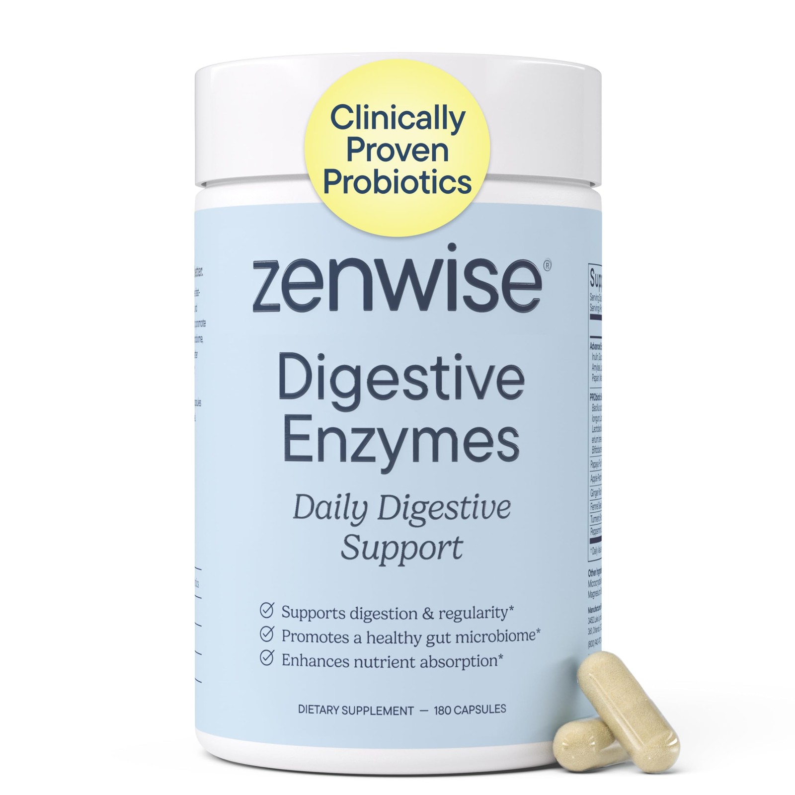 Zenwise Health Digestive Enzymes with Bromelain & Papaya Multi Enzymes Diges…