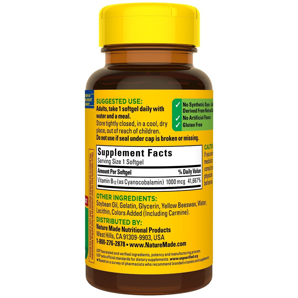 Nature Made Vitamin B12 (1000 mcg), B12 Vitamin Softgels 150ct