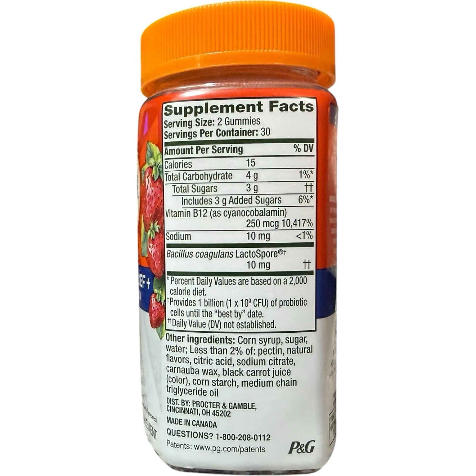 (2) Align Probiotic Bloating Relief Strawberry Gummies, 60 Each. Exp-09/2026