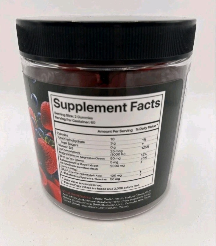 Ashwagandha Gummies 120 Ct 2000 MG Ashwagandha Supplements L-Theanine Exp 3/28