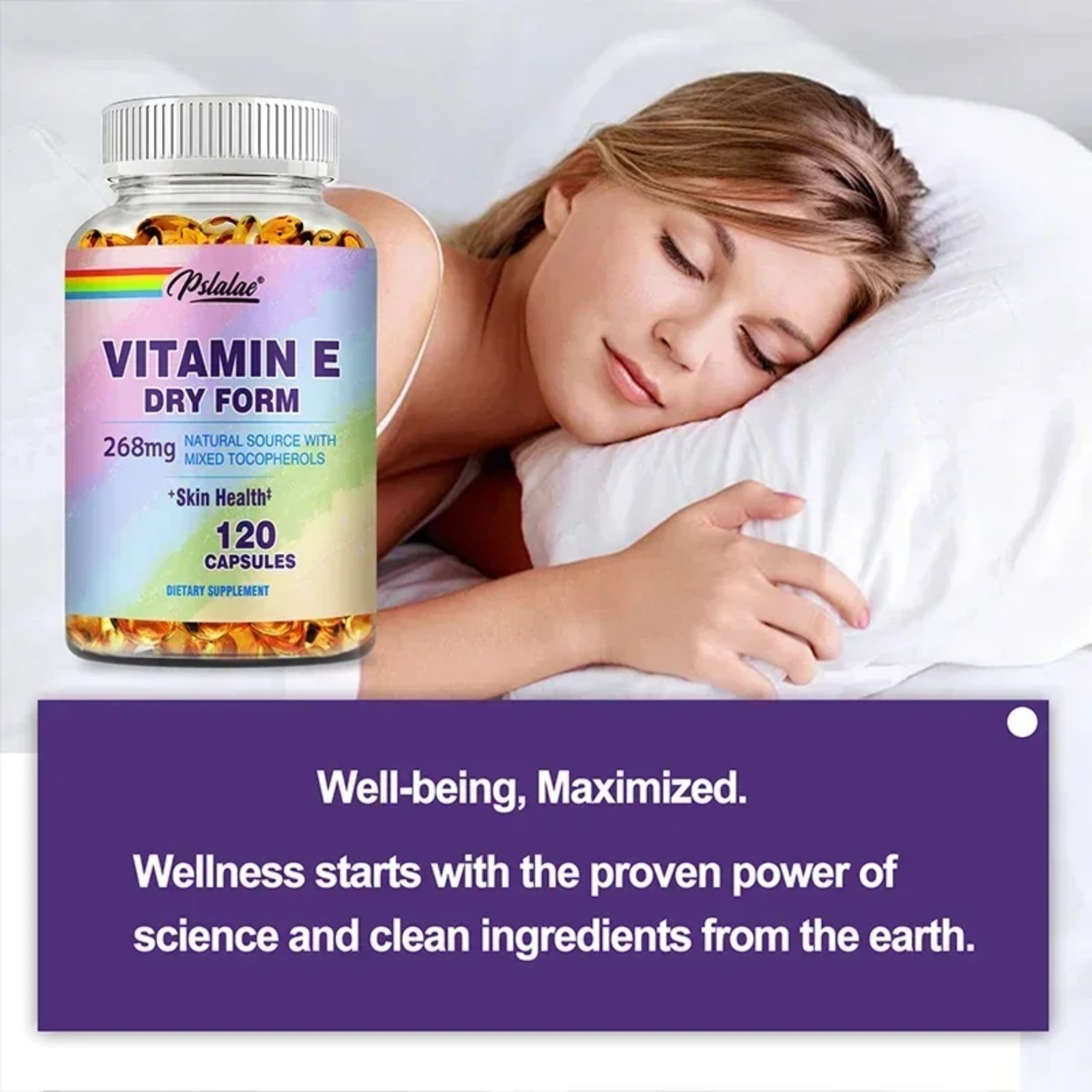 Vitamin E 120pcs – Anti-aging, Reduces Wrinkles, Improves Skin Condition