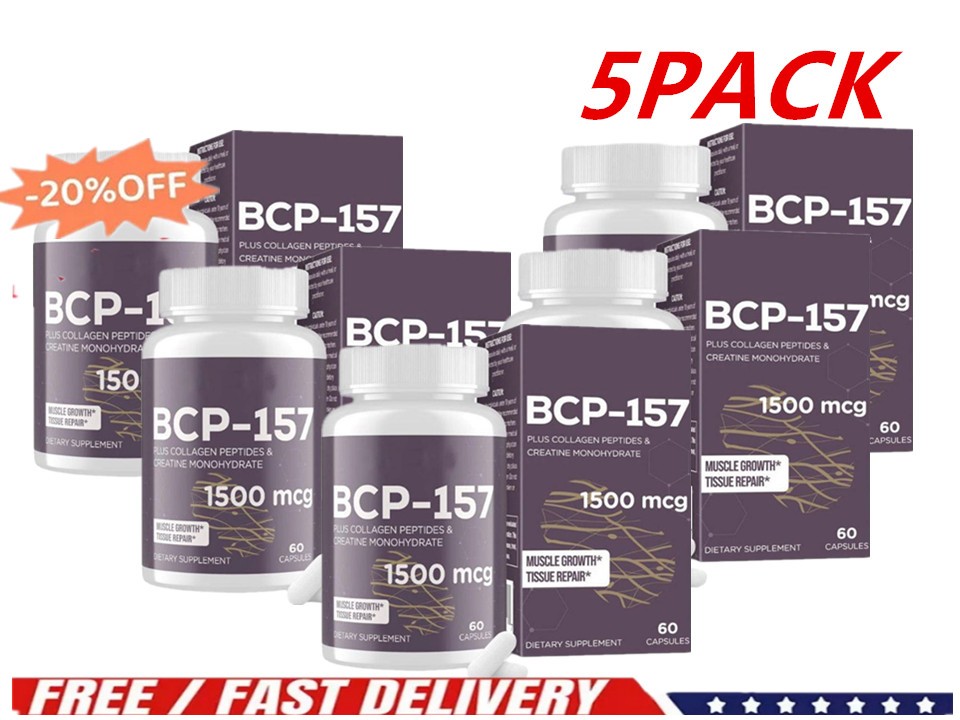 5x 157 Capsules High-Purity Collagen Peptide Muscle Promotes Formula Growth*
